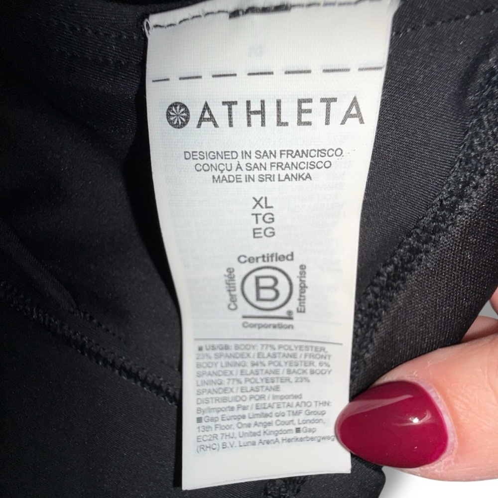 NWT ATHLETA Flex Spacer Bra D-DD - Black XL - Picture 7 of 10
